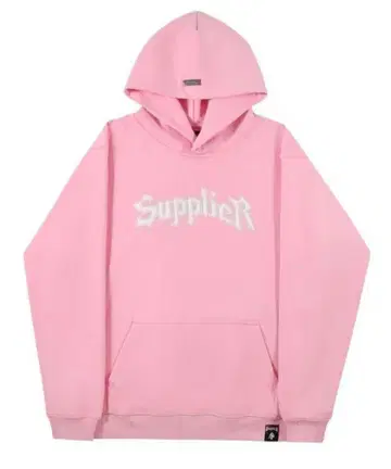 Supplier 핑크 후드 부착 후드티