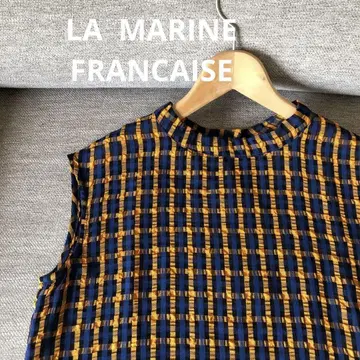 LA MARINE FRANCAISE 슬리브리스 탑 M 블라우스