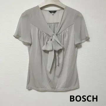 새상품급 BOSCH 보쉬 상의 풀오버 티셔츠 쉬폰 리본