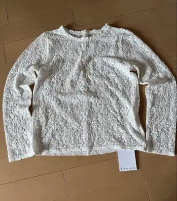 택 포함 미사용 새상품! 카듀네 레이스 탑 화이트