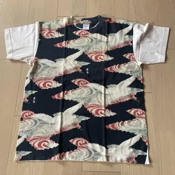 denime 드님 Aloha Hawaiian 티셔츠 파도 무늬 레어