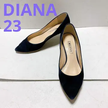 DIANA 다이애나 네이비 스웨이드 스틸레토 펌프스