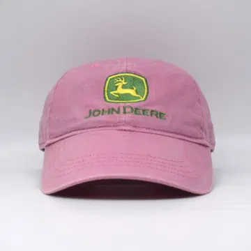 JOHN DEERE 존 디어 핑크 자수 로고 캡 구제 의류 코튼