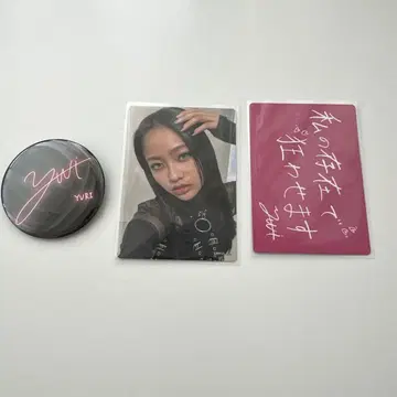 YURI 노노가 NoNoGirls 사인 캔뱃지 트레이딩 카드 세트