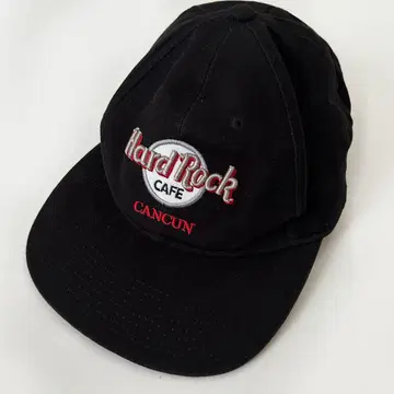 90's Hard Rock cafe 코튼 캡 블랙 검정