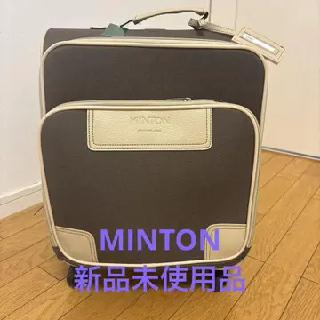미사용 새상품 택 포함 MINTON 브라운 캐리어 4륜