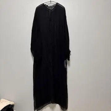시스루 블랙 롱 원피스