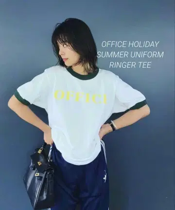 OFFICE HOLIDAY SUMMER UNIFORM 링거 티셔츠