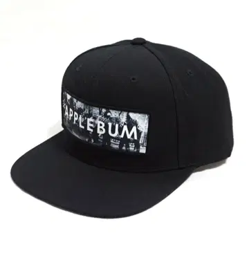 APPLEBUM 박스 로고 캡 애플 범 모자