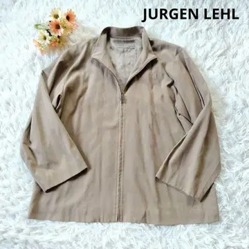 JURGENLEHL 요건 레일 집업 코튼 자켓 모카 베이지