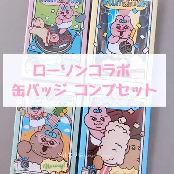 카와이소니! 트레이딩 캔뱃지 전 4종 컴프 세트 빤쮸토끼