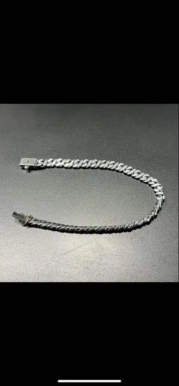 키헤이 팔찌 실버 컬러 약 20g 19cm 자석 비반응 액세서리
