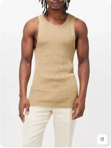라르디니 LARDINI 탱크탑 XL 베이지 미사용