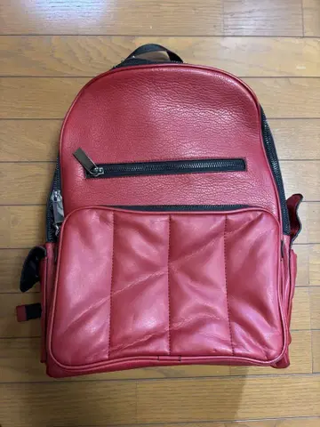 자라 백팩 팩 팩 스터드 빨간색 레드