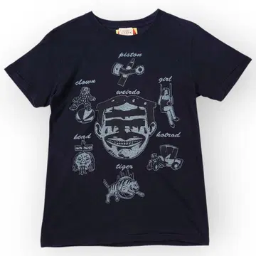GLADHAND WEIRDO 프린트 티셔츠 블랙 S 글래드핸드