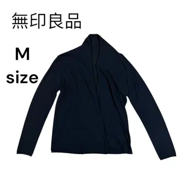 무인양품 스톨 가디건 상의 긴팔 블랙 여성용 M 1723