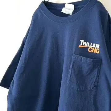 포트&컴퍼니 TRILLIUMCNG 포켓 티셔츠 L 네이비 구제 의류