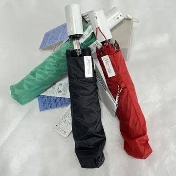 접이식 우산 52cm 그린 레드 블랙 3개 세트