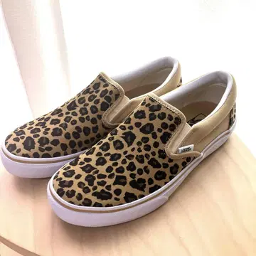새상품급 VANS 슬립온 레오파드 무늬 표범 무늬 25cm