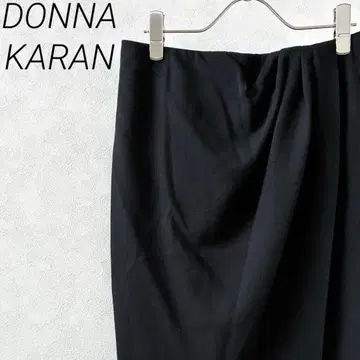 DONNA KARAN NEW YORK 무릎 기장 랩 스커트 울 100%