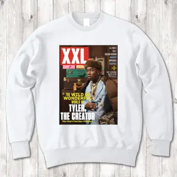 TaylorTheCreater 2XL 잡지 랩 T 화이트 맨투맨 XL