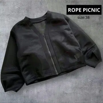 ROPE PICNIC 시어 종이상자 집업 블루종 BLACK 38
