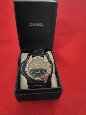 CASIO 아날로그 시계 새상품 가죽 밴드