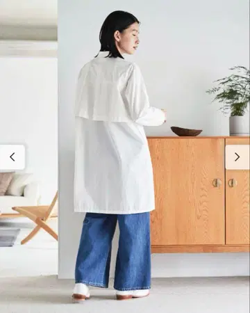 새상품급 써니클라우드 요크 튜닉 화이트 면 3L 2XL 빅 실루엣 옥스