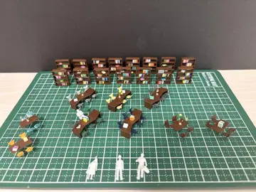 건축 모형 부속품 1/100 스터디 스페이스 세트