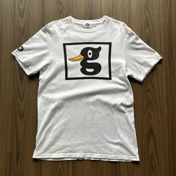 GOODENOUGH 그래픽 티셔츠 화이트 덕 t 오리
