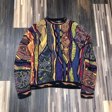 호주산 [쿠지 COOGI] 90년대 3D 니트 긴팔 스웨터 S