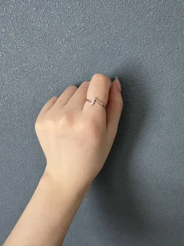 K10 화이트 골드 다이아몬드 반지