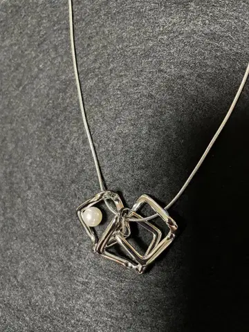 MIKIMOTO 싱글 볼 펄 실버 펜던트