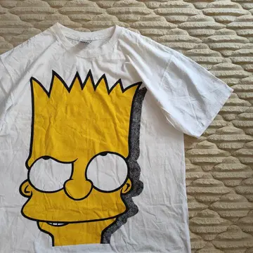 X-CHIC 심슨 티셔츠 화이트 L 구제 의류 SIMPSONS