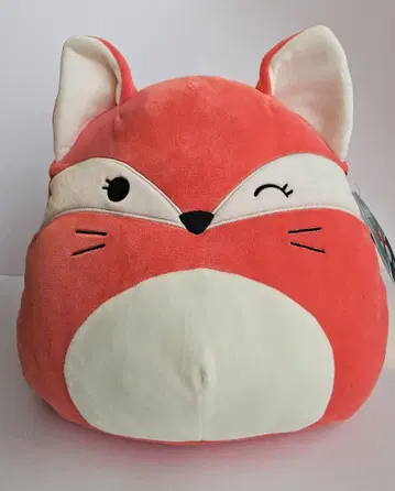 Squishmallows Fifi 봉제 인형 여우 빨간색