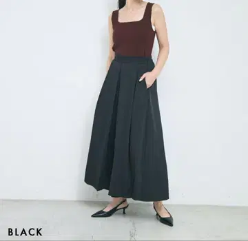베이스먼트 온라인 턱 와이드 팬츠