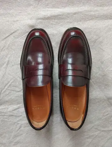 REGAL 다크 브라운 가죽 로퍼