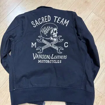 VANSON-LEATHERS 블랙 점퍼 S 사이즈