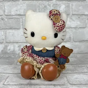 헬로키티 메르헨 데님 드레스 스타일 봉제 인형