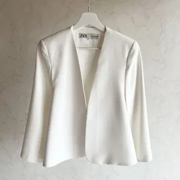 자라 화이트 케이프 블레이저 XS