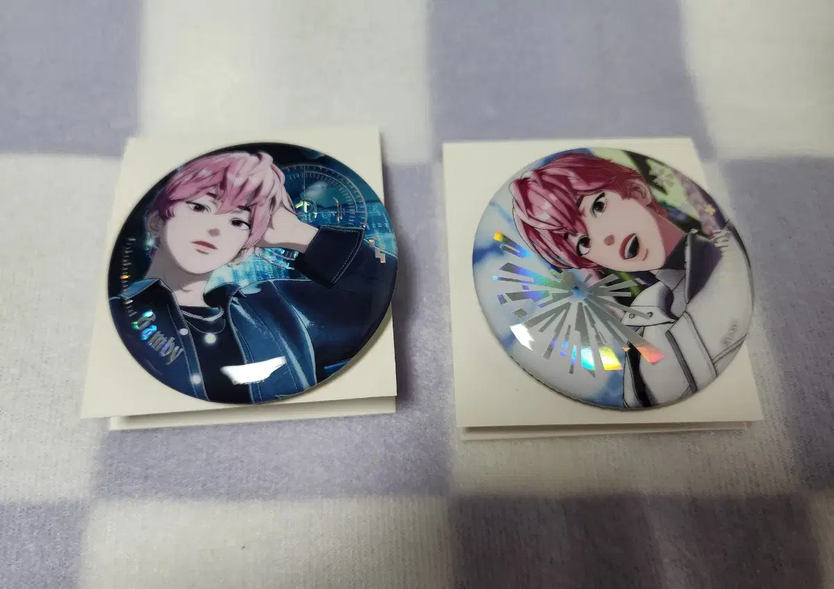 PLAVE pop up can badge black bamby + white bamby bulk wts