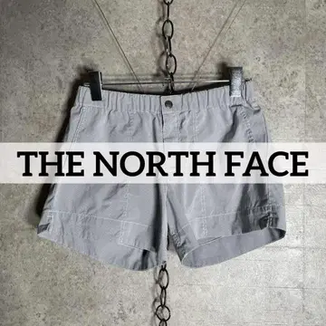 THE NORTH FACE 숏 팬츠 그레이 스트라이프 스포츠 웨어