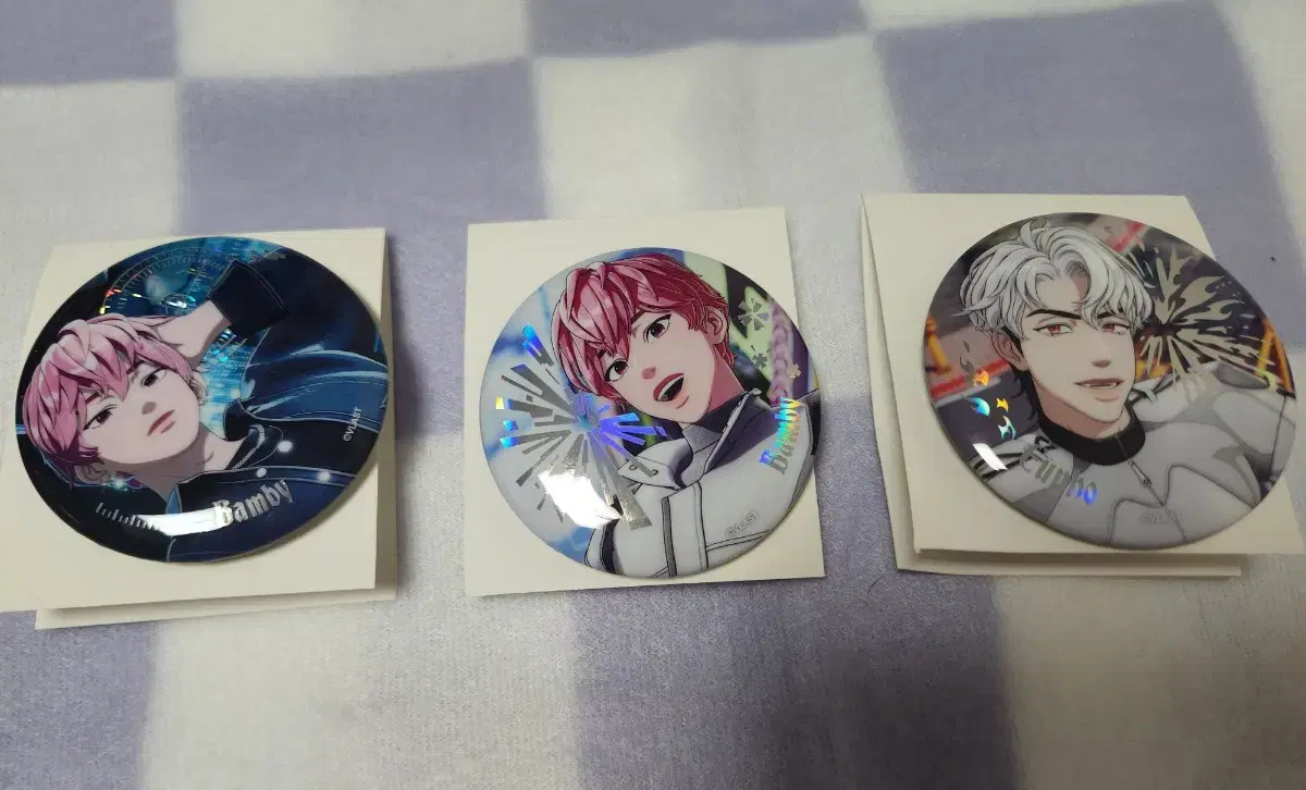 PLAVE Pop Up Can Badge Black Bamby + White Bamby + White Eunho Bulk wts