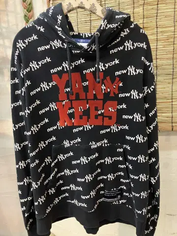 NEWYORKYANKEES 뉴욕 양키스 올 패턴 풀오버 후드티 M