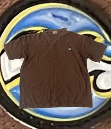 00s Billabong Wappen V넥 티셔츠 Y2K