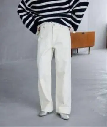SLOBE IENA LE DENIM 데님 배기 팬츠 베이지 36