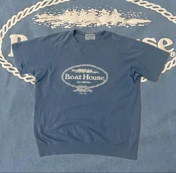 00s Boat House 래글런 슬리브 티셔츠 Y2K 맨투맨 원단