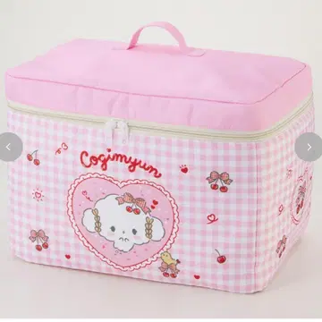 새상품 산리오 코기뭄 뚜껑이 있는 수납 박스 체리 아베일