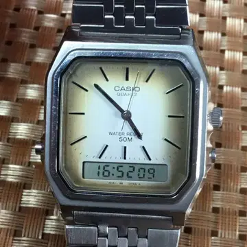레어! CASIO AQ-351W made in JAPAN 남성용 손목시계