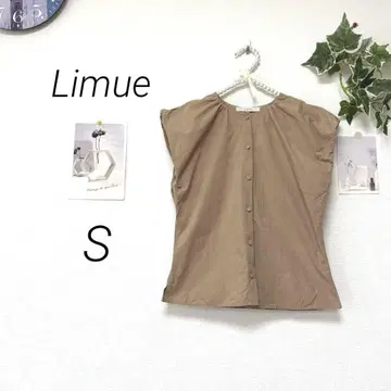 9235 Limue 리뮤 슬리브리스 디자인 블라우스 S 무지